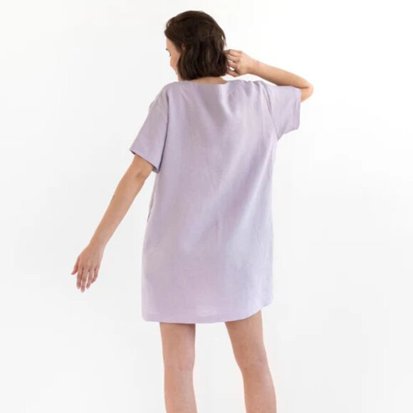 NWT Magic Linen✨ T-Shirt Dress MIJAS in Lilac - Picture 2 of 4